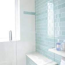 glass tile shower cottage bathroom