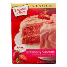 Duncan hines cake mixes were a standard at many childhood celebrations when i was a kid, and continue to be a way for people to. Buy Duncan Hines Strawberry Supreme Cake Mix 432g Online Lulu Hypermarket Ksa