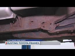 repair of rusting toyota frames