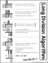 Scaffolded Math And Science Long Division Cheat Sheet