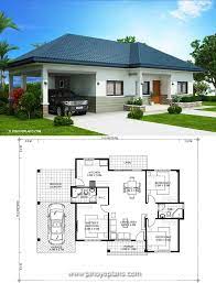 Plan Of A Three Bedroom Bungalow gambar png