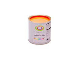 the uv centre dark orange fluorescent paint