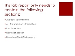 Lab Report Format Doc   Environmental Science Lessons   Pinterest     SlideShare Format of Laboratory Report Requirement