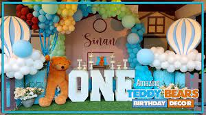 teddy bear theme birthday decor ideas