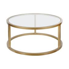 Jamil Frame Coffee Table Brass Round