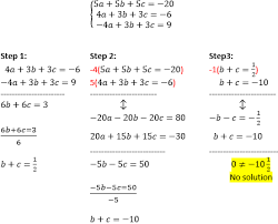 Solving System Of Equations With 3