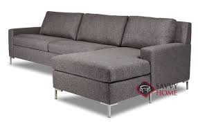 American Leather Bryson High Leg Queen Plus With Chaise Sectional Comfort Sleeper V9