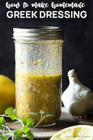 homemade greek salad dressing just a