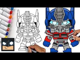 to draw optimus prime transformers
