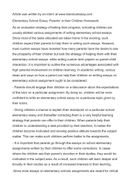 calam eacute o elementary school essay parents in their children homework 