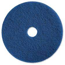 um duty blue scrubbing floor pad