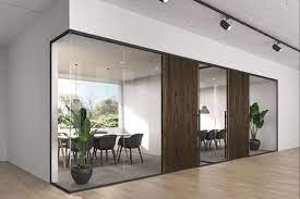 interior glass wall systems lignea by