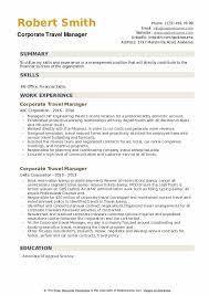 corporate travel manager resume sles