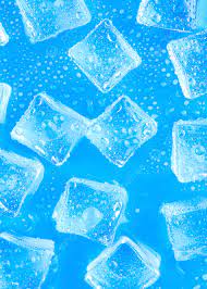blue cool ice cube summer background
