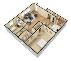 3d 2 bedroom 1 bathroom 800 850 sq ft