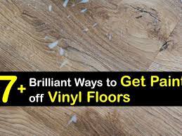 get paint off vinyl floors