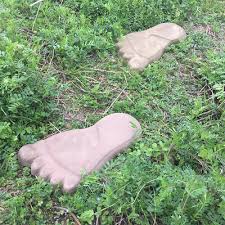new footprint shape paving mold garden