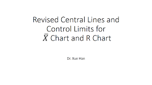 Revised Central Lines And Control Limits For X Bar Chart And