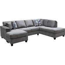 Jillian Graphite Sectional Sofa Set