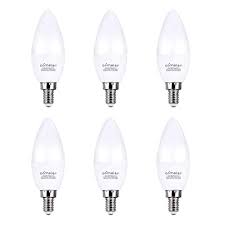 Comzler Led Light Bulbs Candelabra Base 60w Equivalent E12 Small Base Warm White 2700k B11