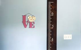 How To Make A Wood Ruler Kids Growth Chart Styledtools