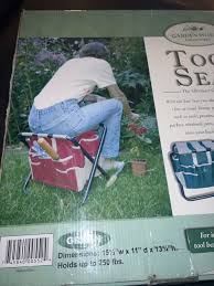 Foldable Garden Kneeler Seat With Stool