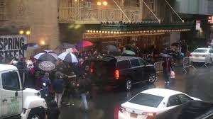 Watching Bruce Springsteen Arrive At Walter Kerr Theatre