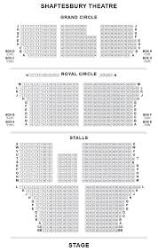 Shaftesbury Theatre Seating Plan For