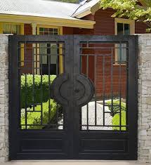 Lock Design Metal Garden Gate Modern