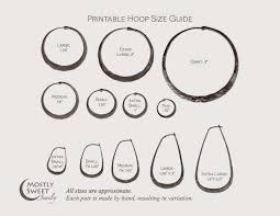 Hoop Earring Size Comparison Pictures To Pin On Pinterest