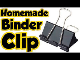 how to make binder clip homemade