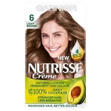 Garnier Nutrisse Permanent Hair Dye Light Brown 6