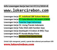 Последние твиты от loker indonesia (@lokerindonesia_). Info Loker Cirebon Terkini Guru Paud
