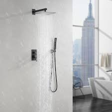 Dual Shower Heads With Hand Shower