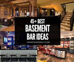 45 modern finished basement bar ideas