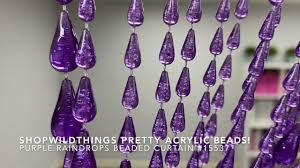 wildthings purple beaded curtain