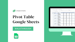 pivot table google sheets walkthrough