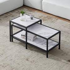 Square Mdf Modern Nesting Coffee Table