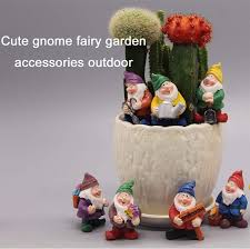 7pcs Set Miniature Gnomes Figurines