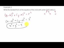 Finding The Equation Of A Circle Given