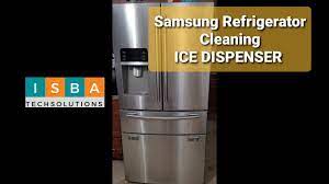 Samsung refrigerator cleaning ice route - YouTube