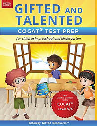 gifted and talented cogat test prep test preparation cogat level 5 6 workbook and practice test for children in kindergarten pre book
