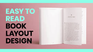 create the book layout design and