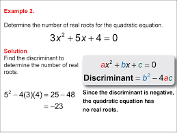 Math Example Quadratics Calculating