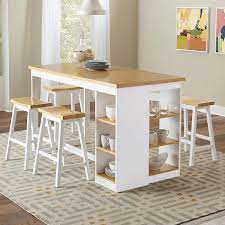 Create a chic dining space with this industrial style table. Progressive Furniture Christy Casual 5 Piece Pub Dining Set With Built In Storage Lindy S Furniture Company Pub Table And Stool Sets