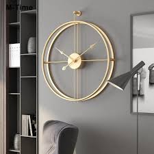 Metal Wall Clock Nordic Home Modern