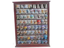 Shot Glass Display Case Wooden Wall