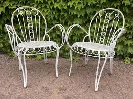 Provencal Wrought Iron Armchairs 1950s