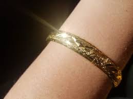 18k guyana gold plated bracelet for