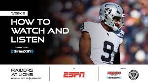 listen to and livestream raiders at lions